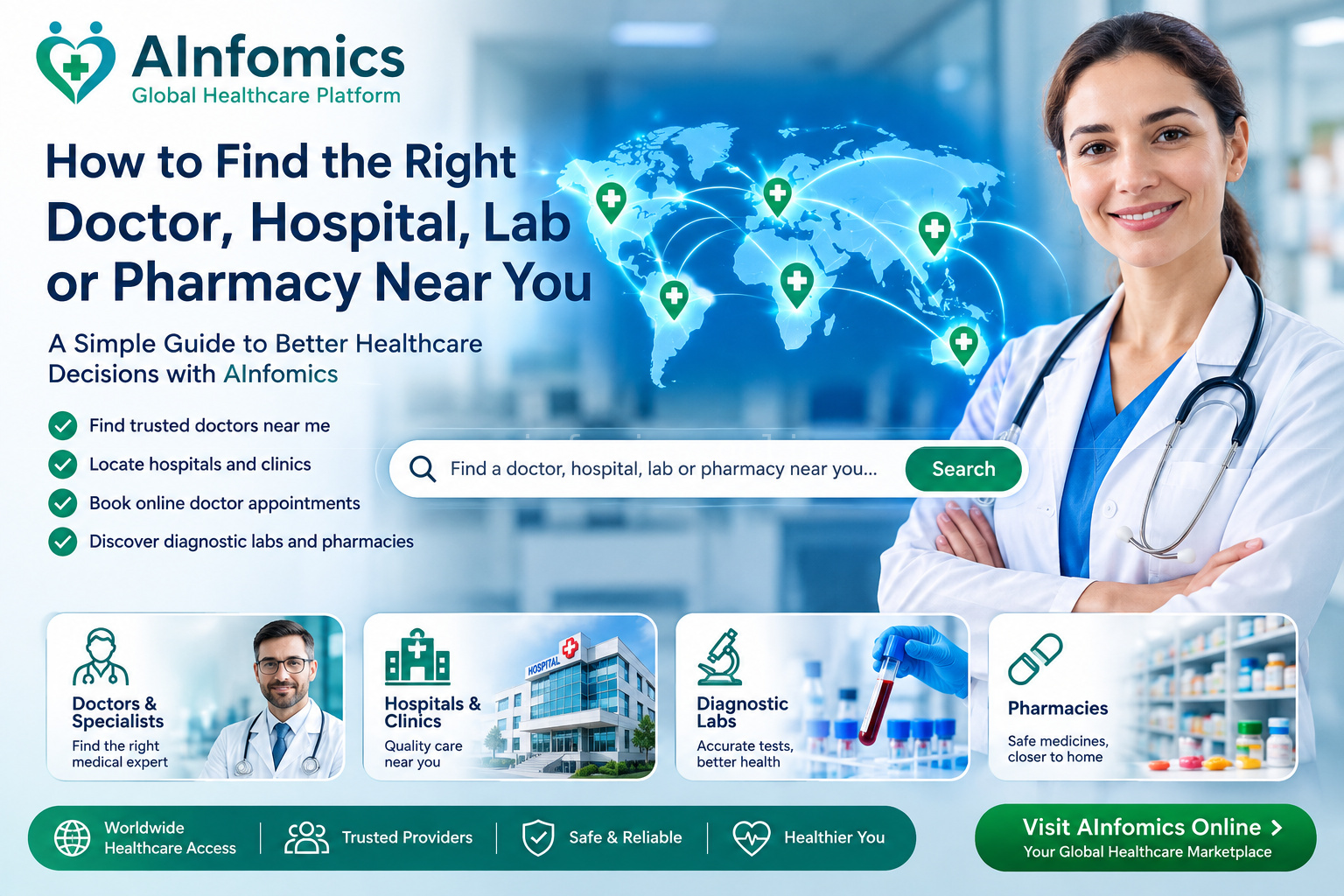 How to Find the Right Doctor, Hospital, Lab, or Pharmacy Near You